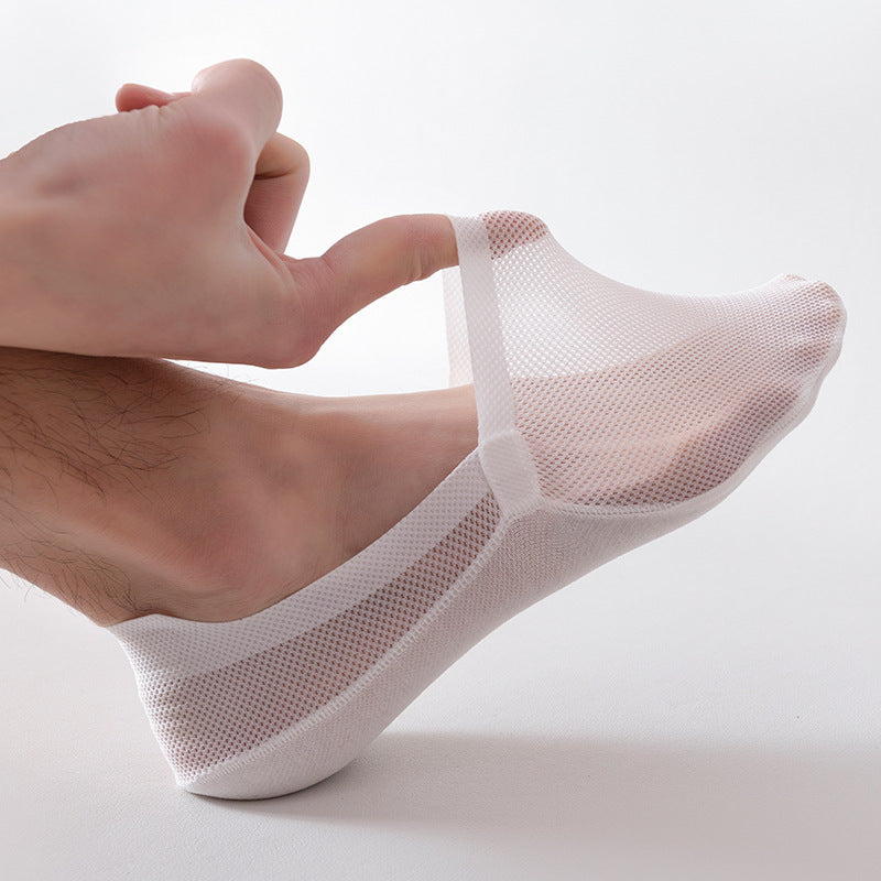 Nexovite no-show sock with non-slip heel grip

